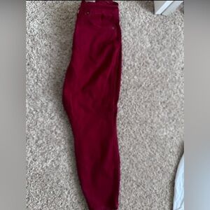 Judy Blue Red Tummy Control Skinny- 14w